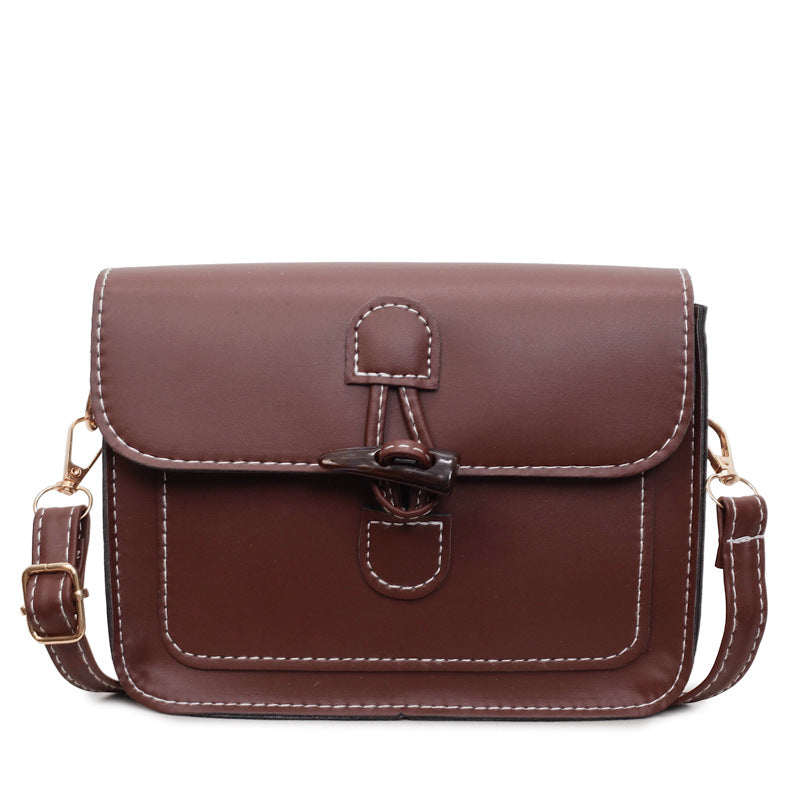 WoStructured Leather Crossbody Bag