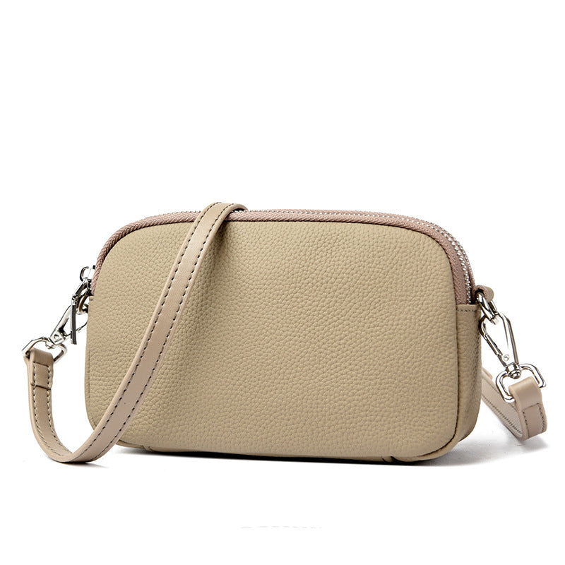 Textured Vegan Leather Crossbody Bag