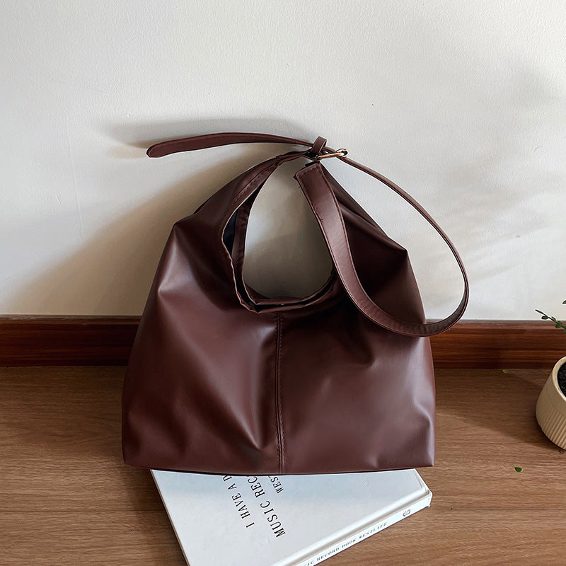 WoSpacious Soft Leather Hobo Bag