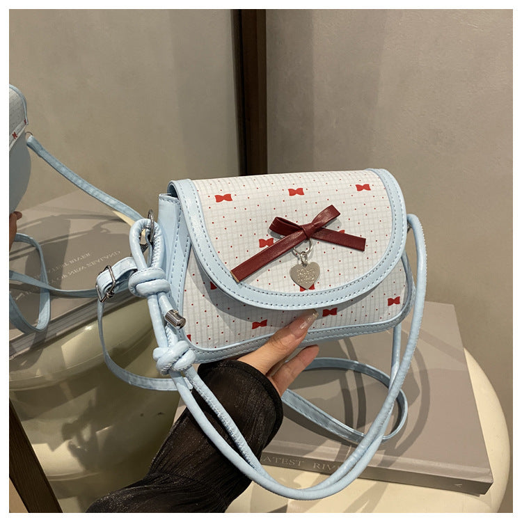 Adorable Bow-Embellished Crossbody Bag