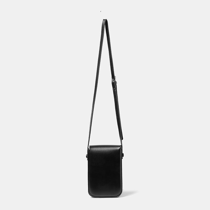 Compact Leather Crossbody Pouch Calm Wears