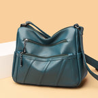 Elegant Zip-Detail Shoulder Bag