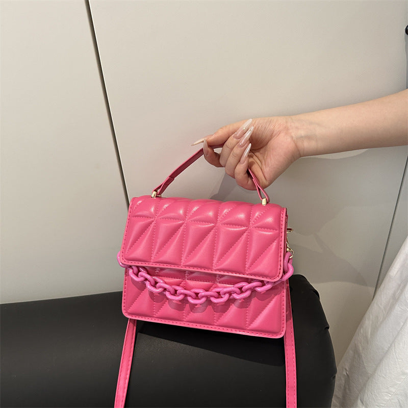Quilted Mini Satchel Handbag