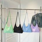 Stylish Polka Dot Hobo Bag