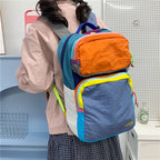 Multi-Compartment Colorful Backpack Calm Wears