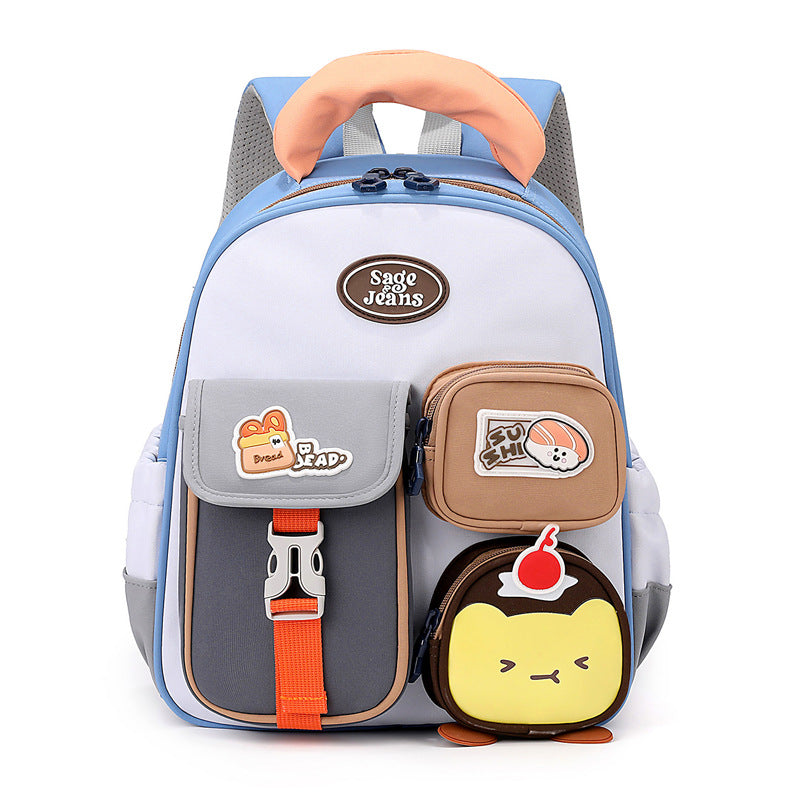 Stylish Children's School Backpack-https://detail.1688.com/offer/1067216965947.html-Calm Wears-Sky Blue-Calm Wears