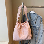 Adjustable Drawstring Shoulder Bag Calm Wears