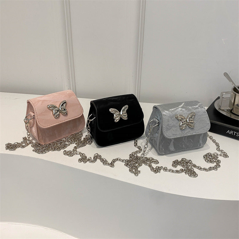 Women's Mini Handbag with Butterfly Detail