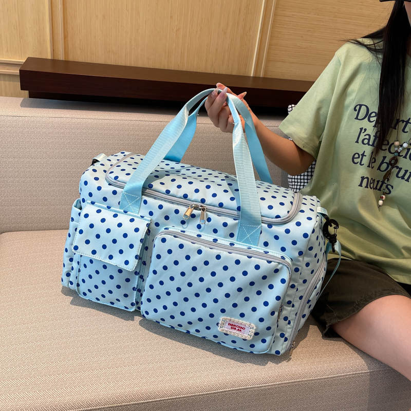 Stylish Polka Dot Travel Duffel Bag