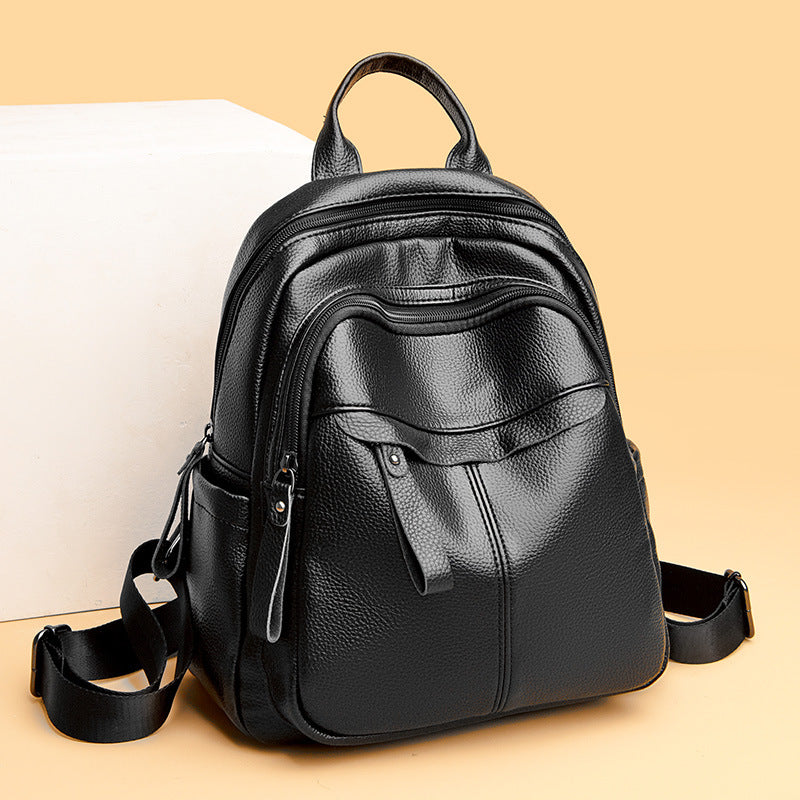 Multi-Compartment Textured Backpack