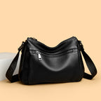 Textured Leather Crossbody Bag