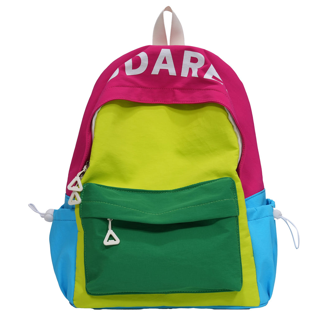Kids' Colorful Multi-Pocket School Backpack