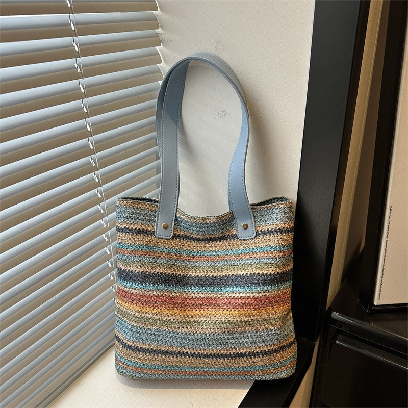 WoColorful Woven Tote Bag