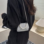 Women Mini Handbag with Bead Accent