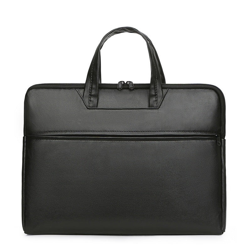 Premium Leather Laptop Briefcase