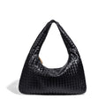 Woven Leather Hobo Bag