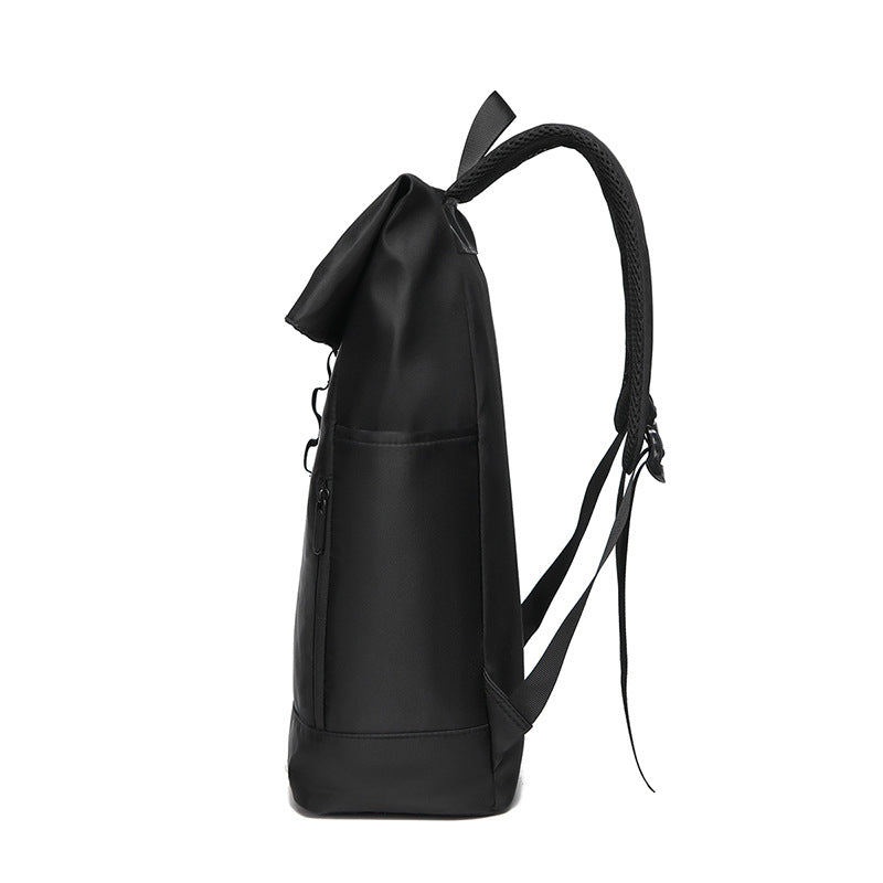 Urban Backpack with Modern Fold Closure and Versatile Compartments