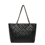 WoQuilted Tote Bag with Chain Handles