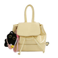 Women's mini backpack with playful pendant