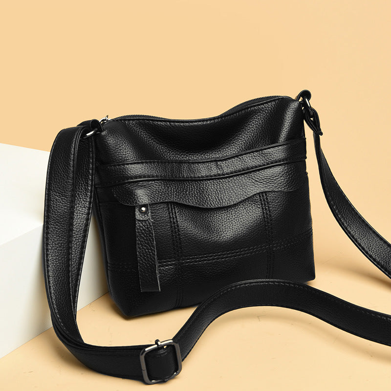 Functional Leather Crossbody Bag