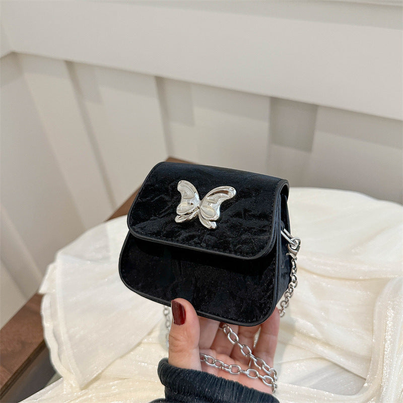 Women's Mini Handbag with Butterfly Detail