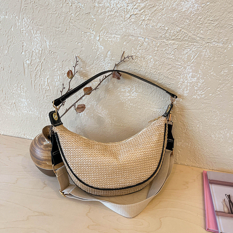 Woven Fabric Crossbody Bag