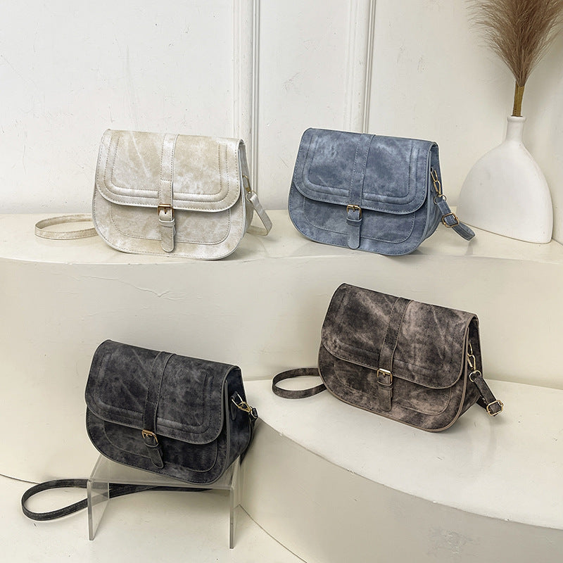 Vintage-Inspired Crossbody Satchel