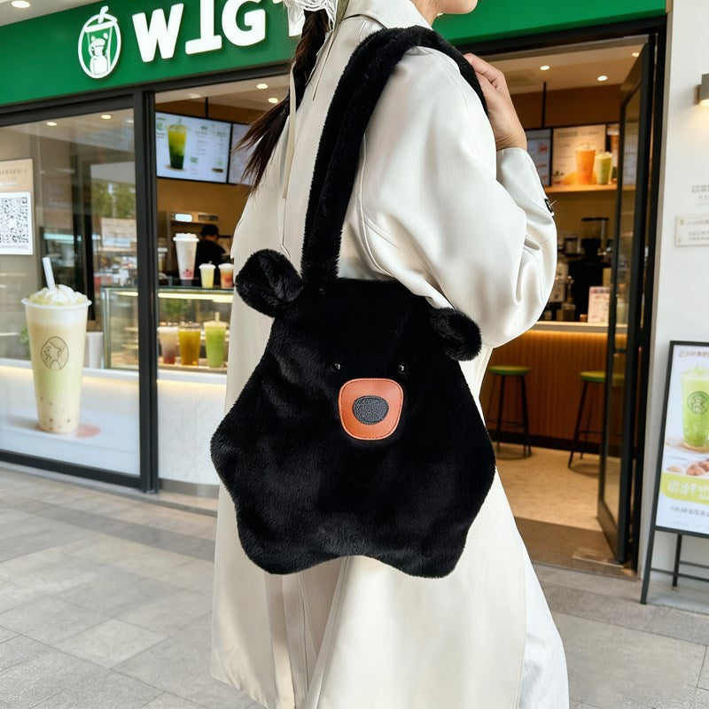 Plush Bear-Themed Tote Bag