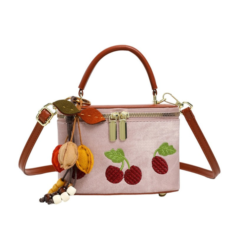 Women's practical shoulder bag with cute fruit motif and practical inner pocket-https://detail.1688.com/offer/1059031522234.html-Calm Wears-Rosa-nothing-Calm Wears