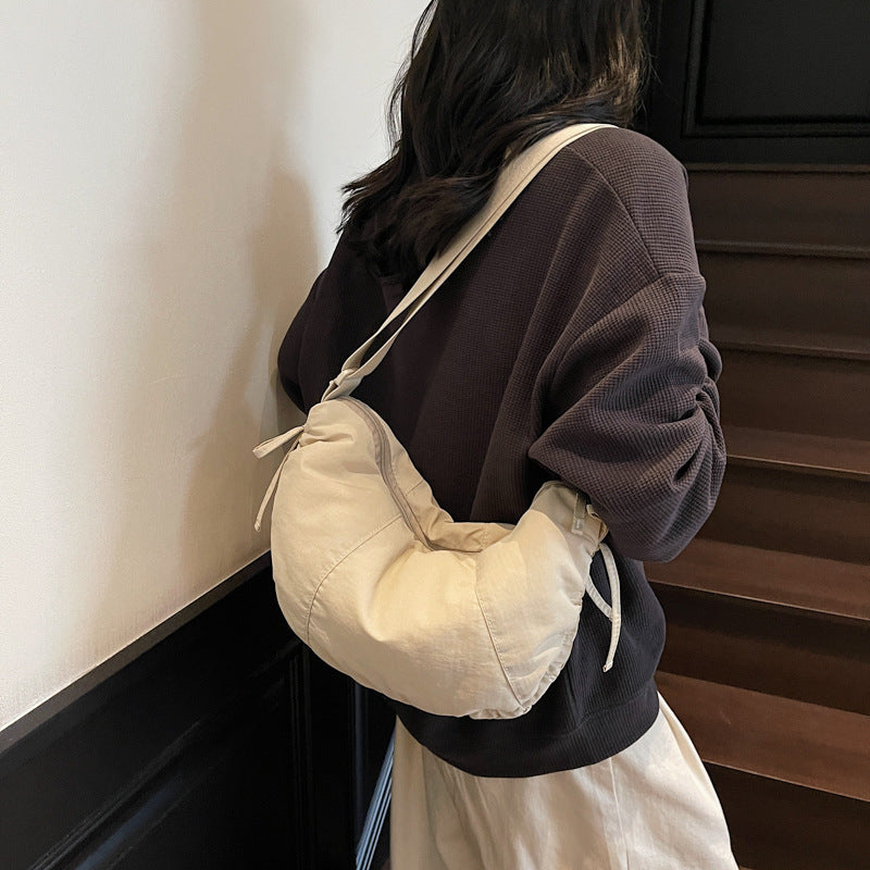 Casual Soft Fabric Hobo Bag Calm Wears