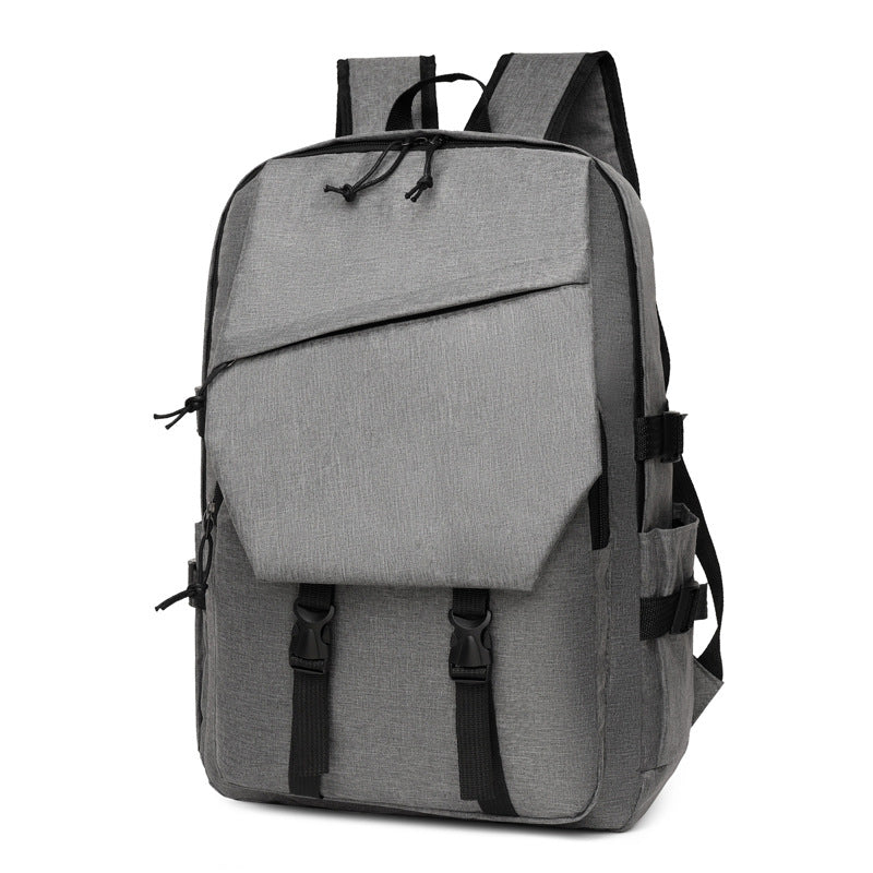Backpack with ergonomic carrying system and multifunctional compartments