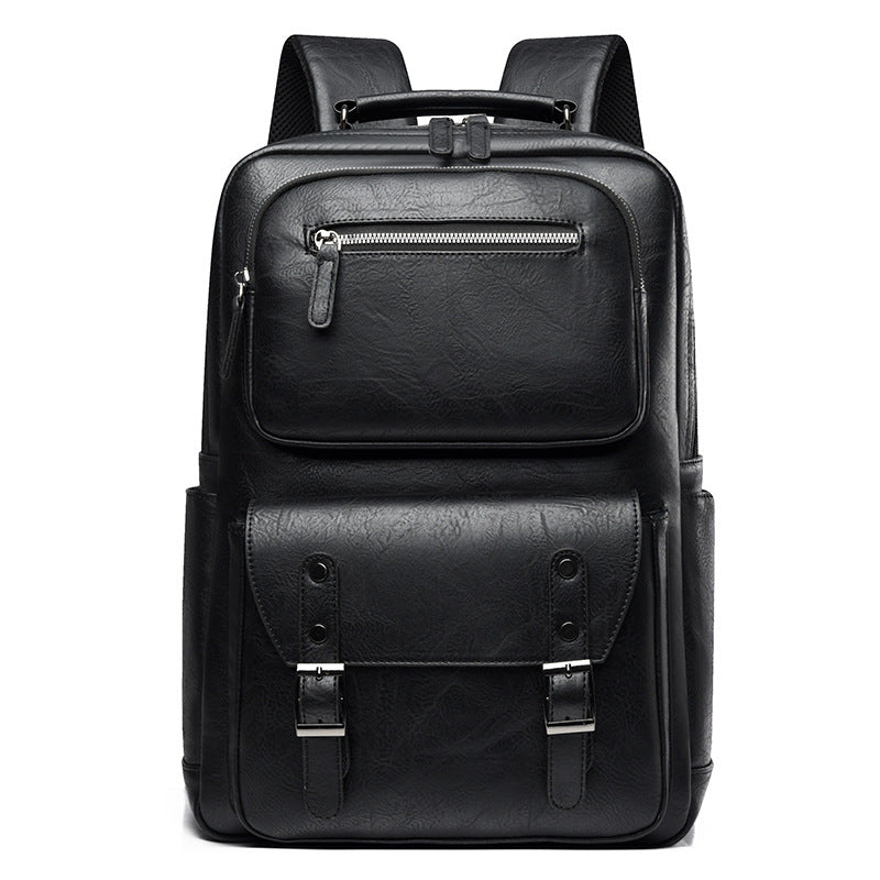 Stylish Multi-Purpose Leather Backpack Calm Wears
