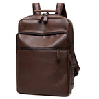 Men's Sleek Leather Laptop Backpack