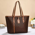 Women's tote bag with luxurious design and structured outer material-https://detail.1688.com/offer/970505650251.html-Calm Wears-Coffee-321327-Calm Wears