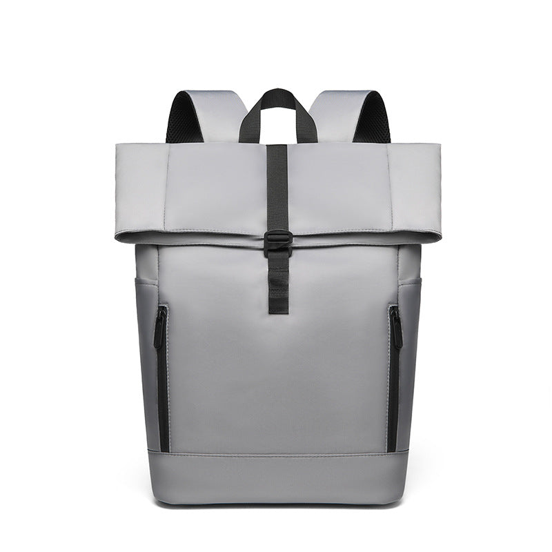 Urban Backpack with Modern Fold Closure and Versatile Compartments