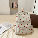 Backpack with Playful Fruit Pattern