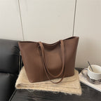 Women's elegant tote bag with minimalist structure-https://detail.1688.com/offer/1029572855326.html-Calm Wears-Braun-nothing-Calm Wears