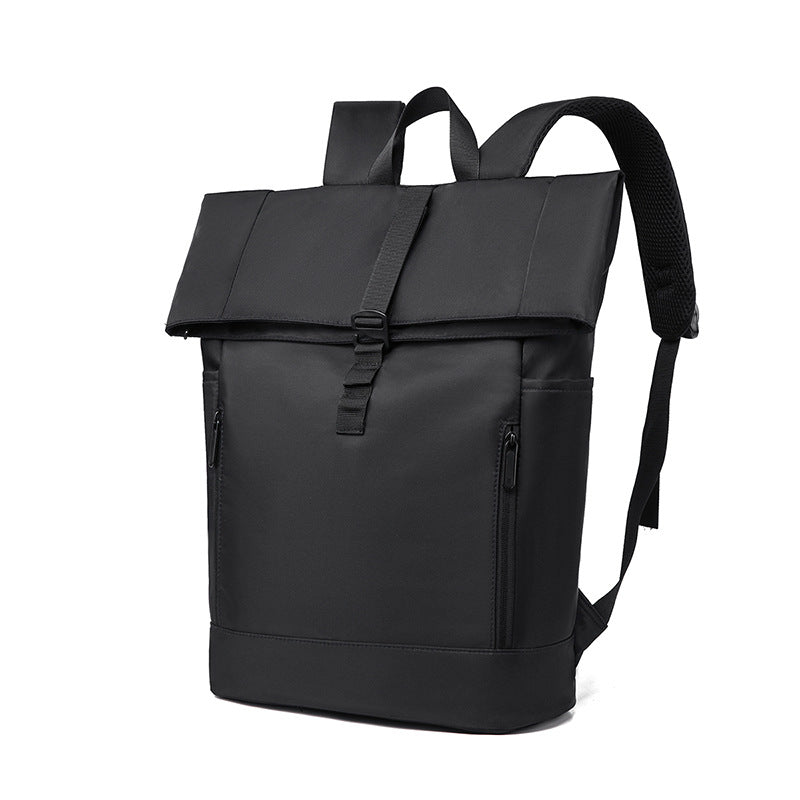 Urban Backpack with Modern Fold Closure and Versatile Compartments