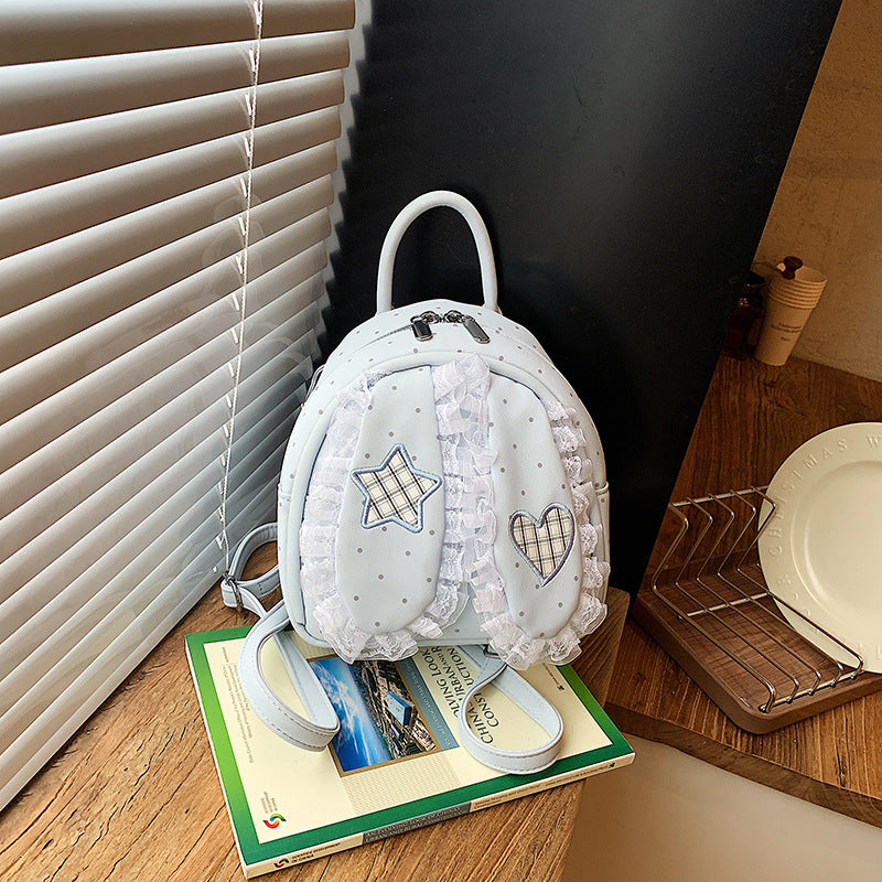 Cute backpack with detailed bunny ears applique