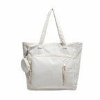 WoSpacious Multi-Pocket Canvas Tote Bag