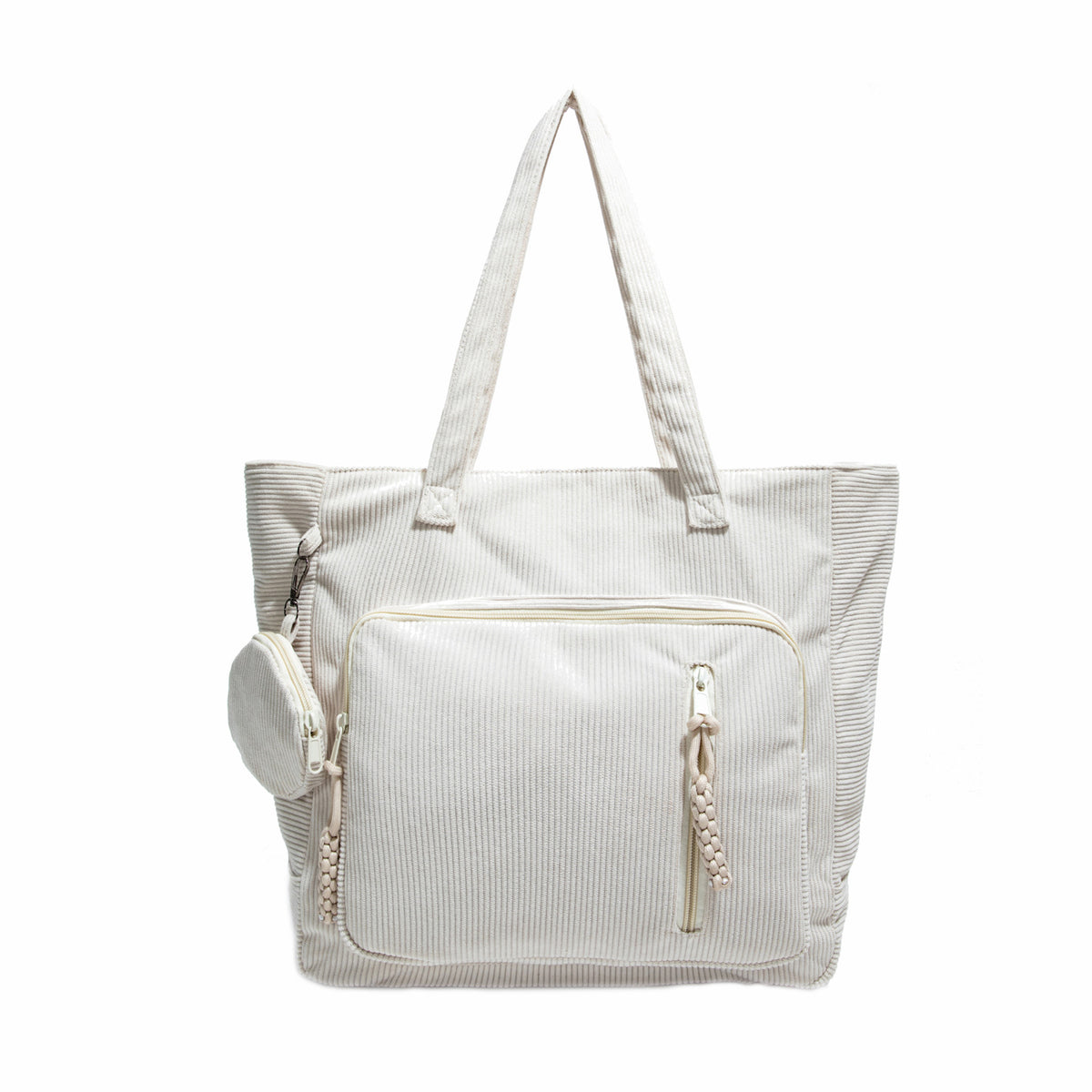 WoSpacious Multi-Pocket Canvas Tote Bag