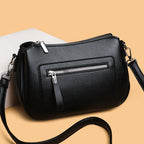 Casual Leather Crossbody Bag