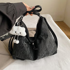 Crinkled Pouch Handbag