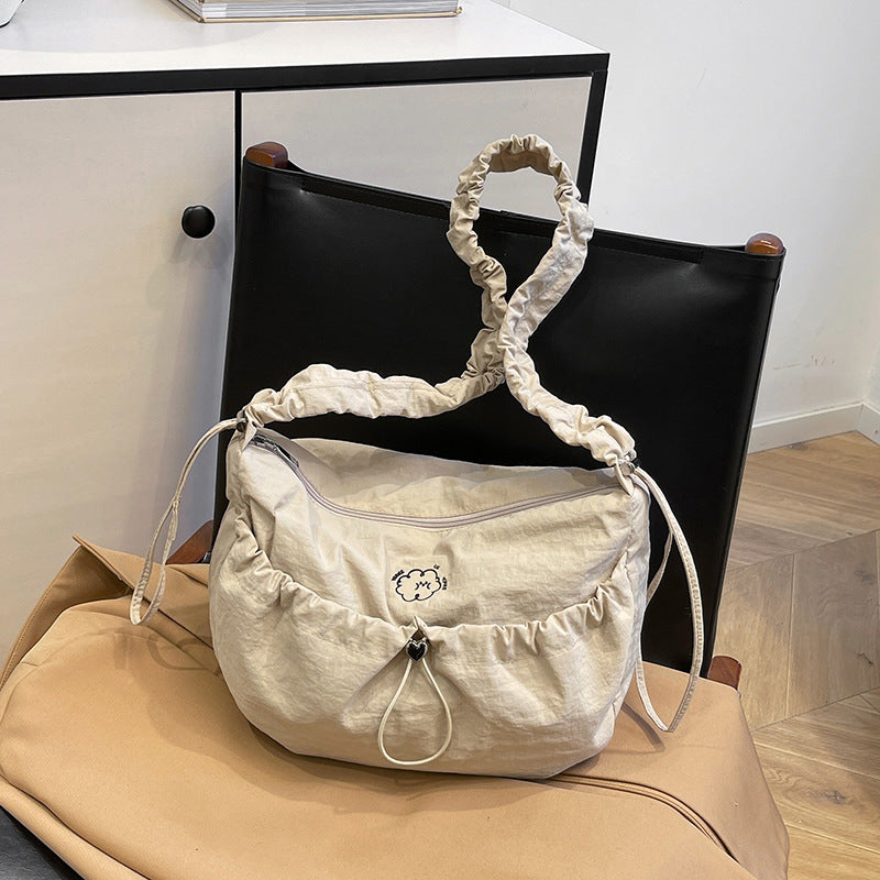 Fashionable Crossbody Bag with Elastic Shoulder Strap
