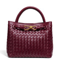 Woven Leather Tote Bag