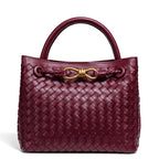Woven Leather Tote Bag