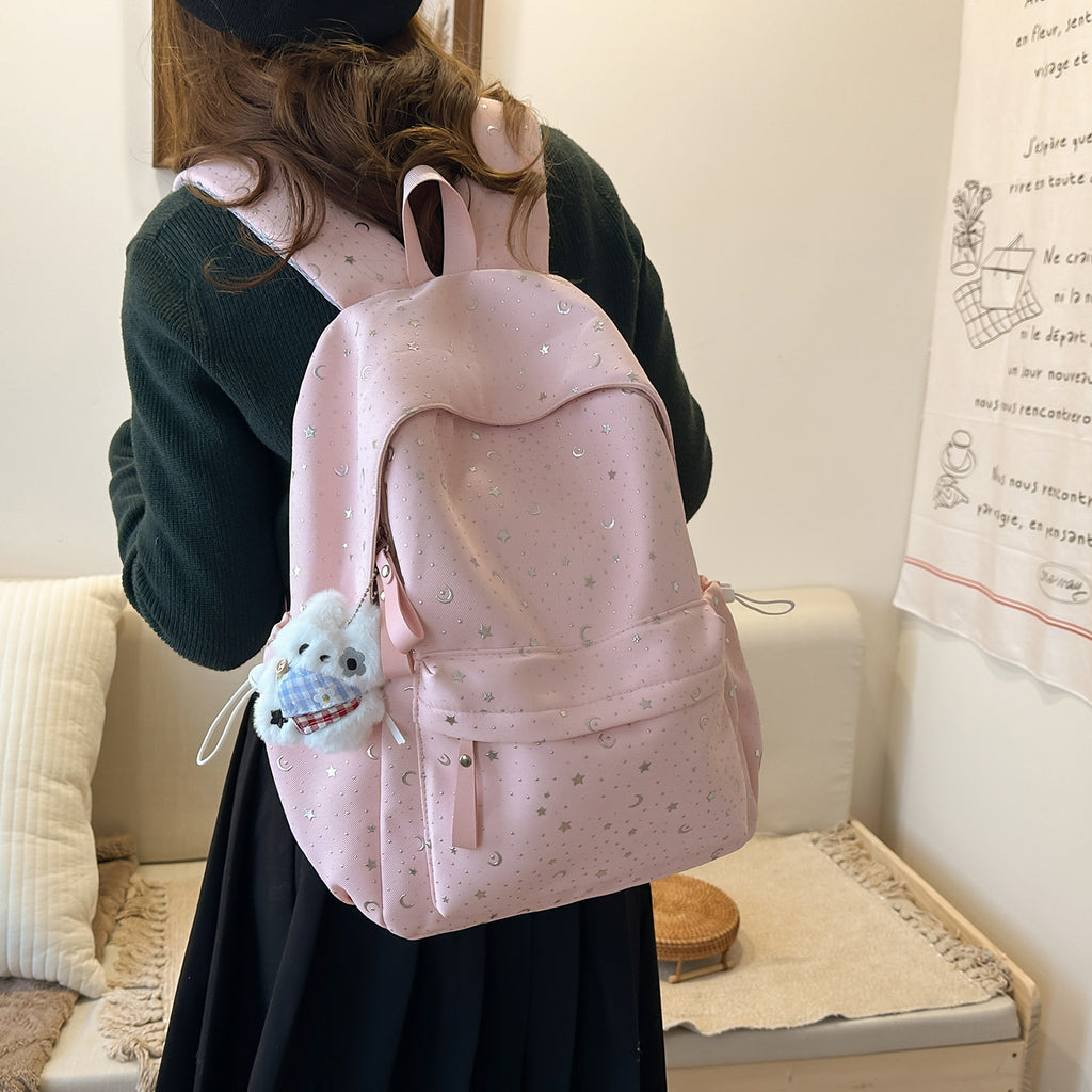 Whimsical Star-Patterned Backpack