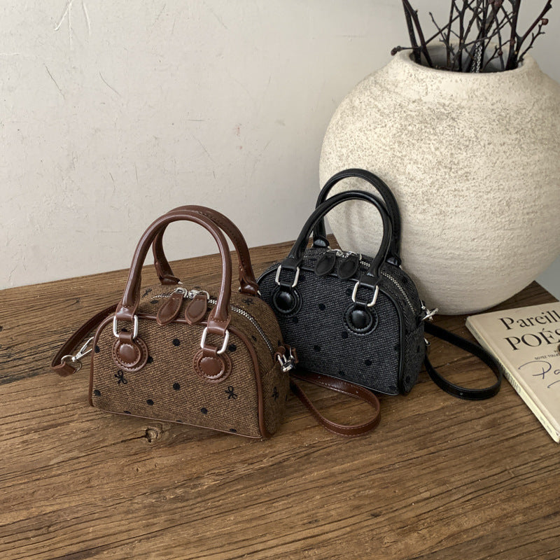 Women’s mini handbag made of high-quality material with a textured surface