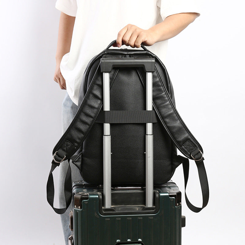 Premium Leather Business Backpack Calm Wears