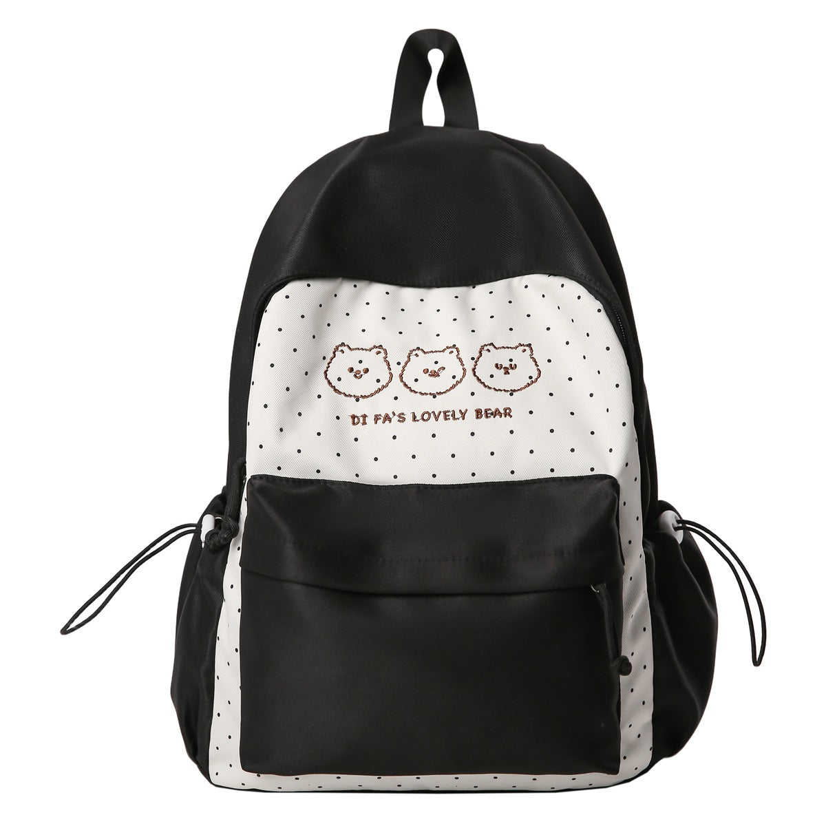Cute Animal-Themed Student School Backpack-https://detail.1688.com/offer/992214121987.html-Calm Wears-Black-Calm Wears